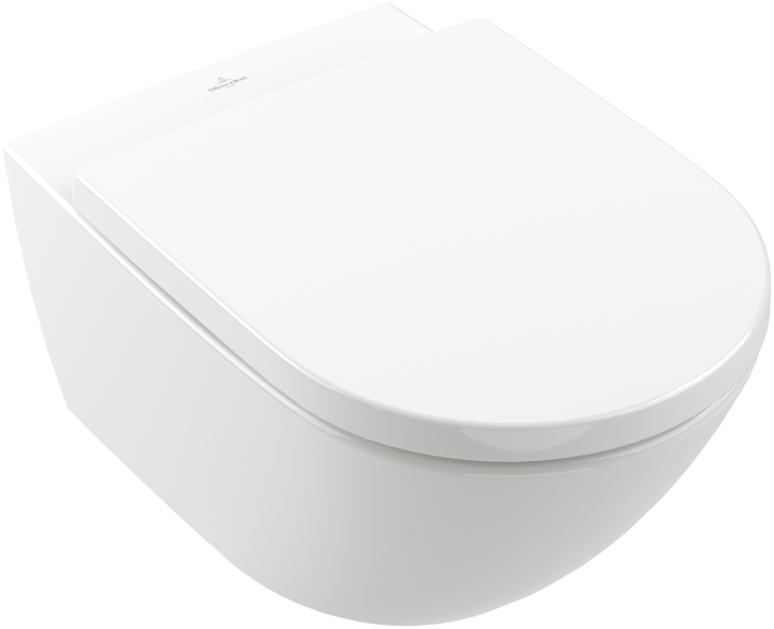Villeroy &amp; Boch Subway 3.0 Washdown toilet  rimless  wall-mounted  with TwistFlush  White Alpin Cer…