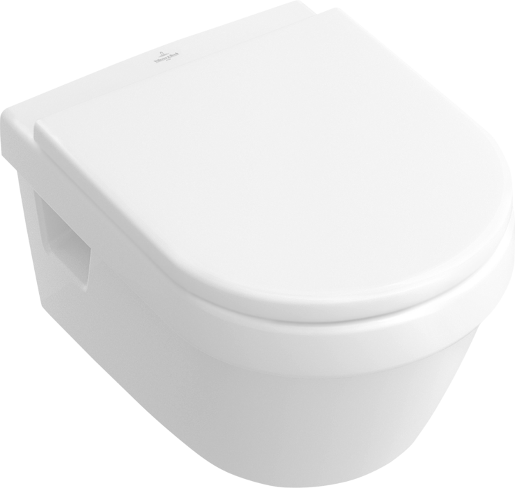 Villeroy &amp; Boch Architectura Washdown toilet  rimless  wall-mounted  White Alpin CeramicPlus (5684R…
