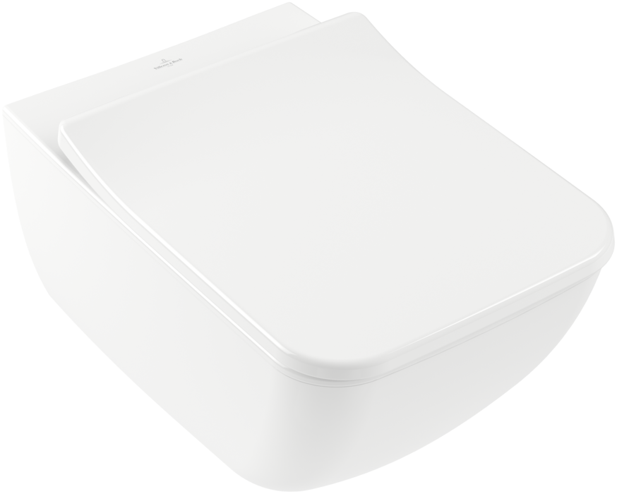 Villeroy &amp; Boch Venticello Washdown toilet  rimless  wall-mounted  White Alpin CeramicPlus (4611R0R…