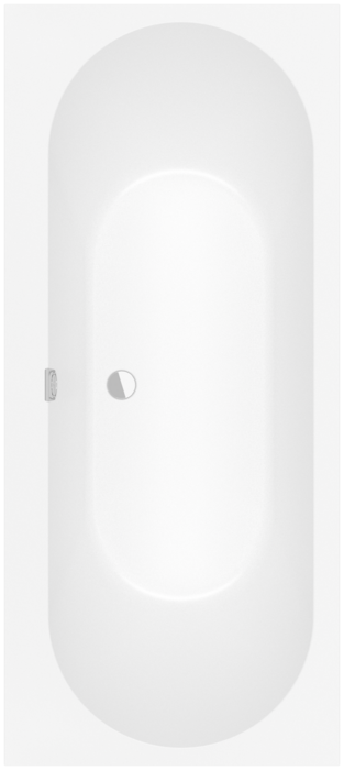 Villeroy &amp; Boch Oberon 2.0 Rectangular bath  1700 x 750 mm  Stone White