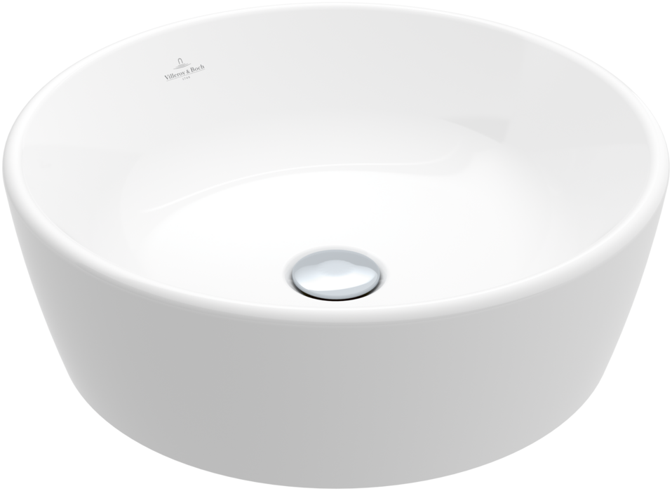 Villeroy &amp; Boch Architectura Surface-mounted washbasin  450 x 450 x 155 mm  White Alpin  with overf…