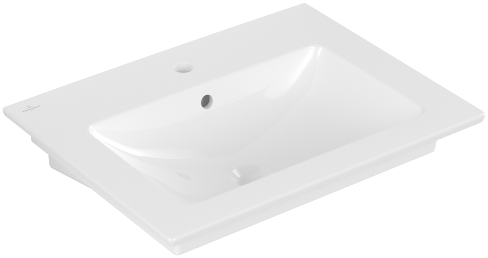 Villeroy &amp; Boch Venticello Washbasins  655 x 500 x 170 mm  White Alpin  with overflow
