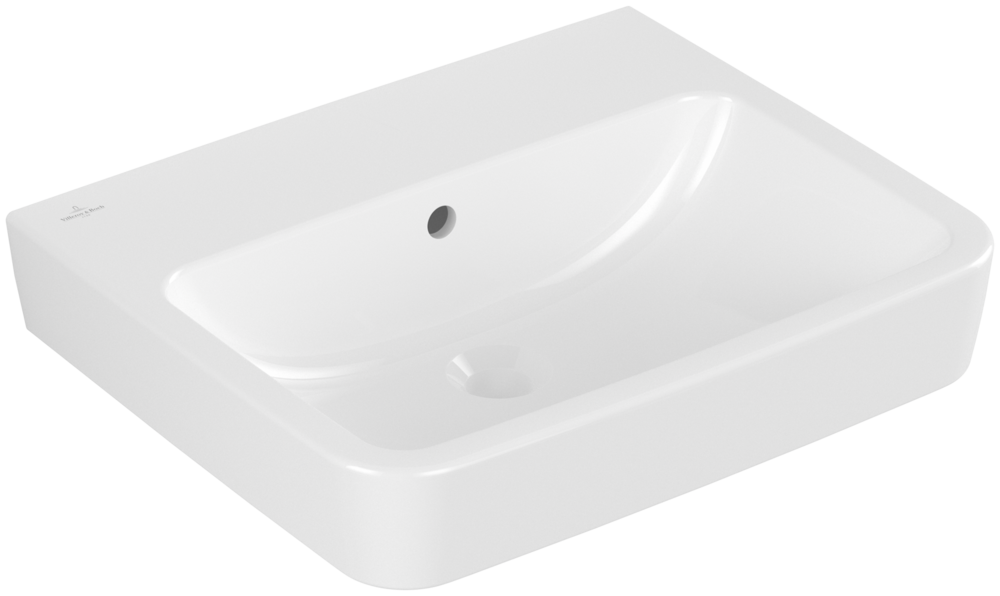 Villeroy &amp; Boch O.novo Washbasins  550 x 460 x 175 mm  White Alpin CeramicPlus  with overflow