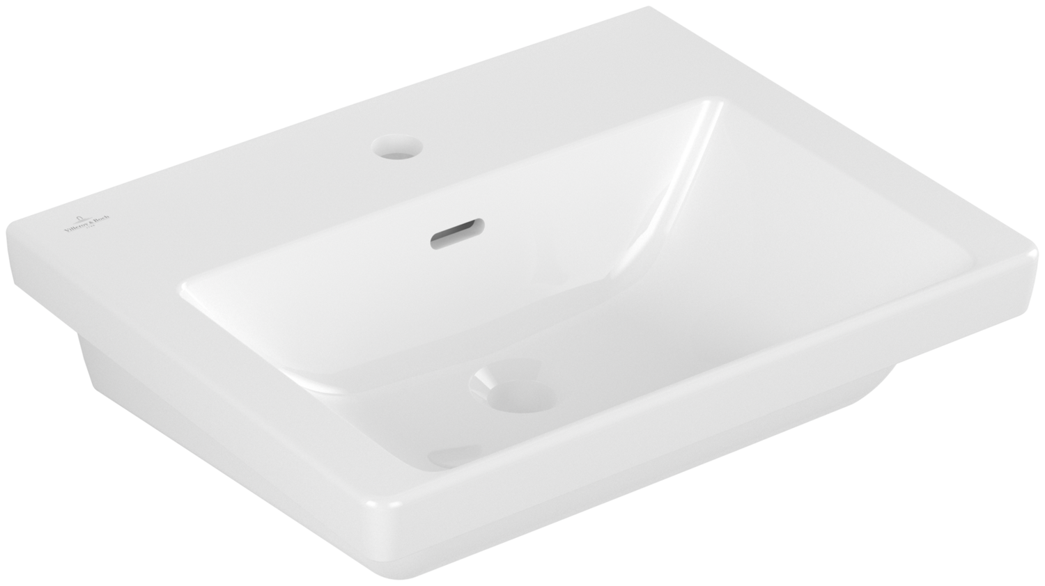 Villeroy &amp; Boch Subway 3.0 Washbasins  550 x 440 x 165 mm  White Alpin  with overflow