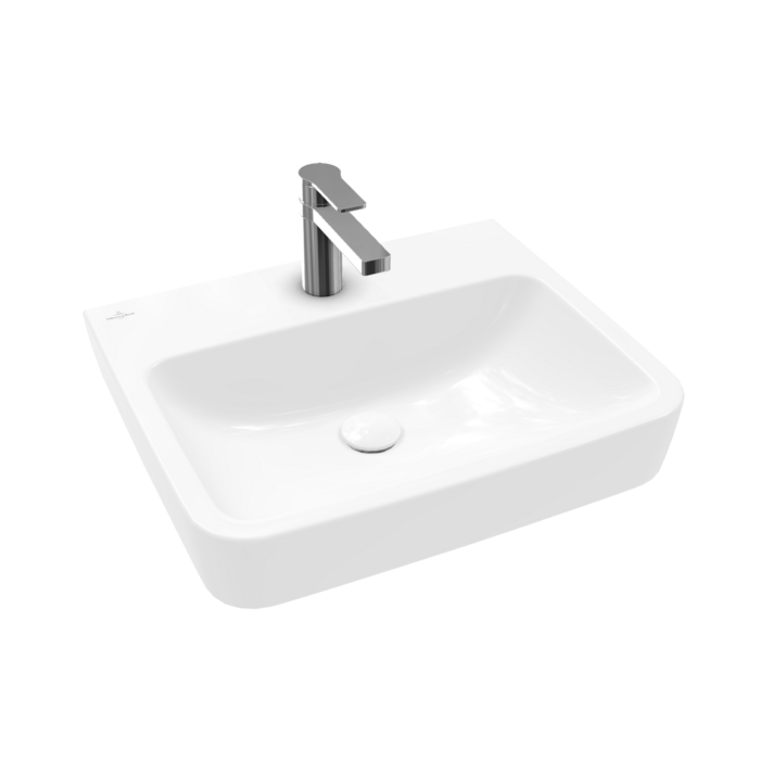 Villeroy &amp; Boch O.novo Washbasins  550 x 460 x 175 mm  White Alpin CeramicPlus  without overflow  G…