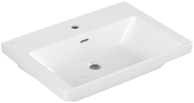 Villeroy &amp; Boch Subway 3.0 Washbasins  650 x 470 x 165 mm  White Alpin  with overflow