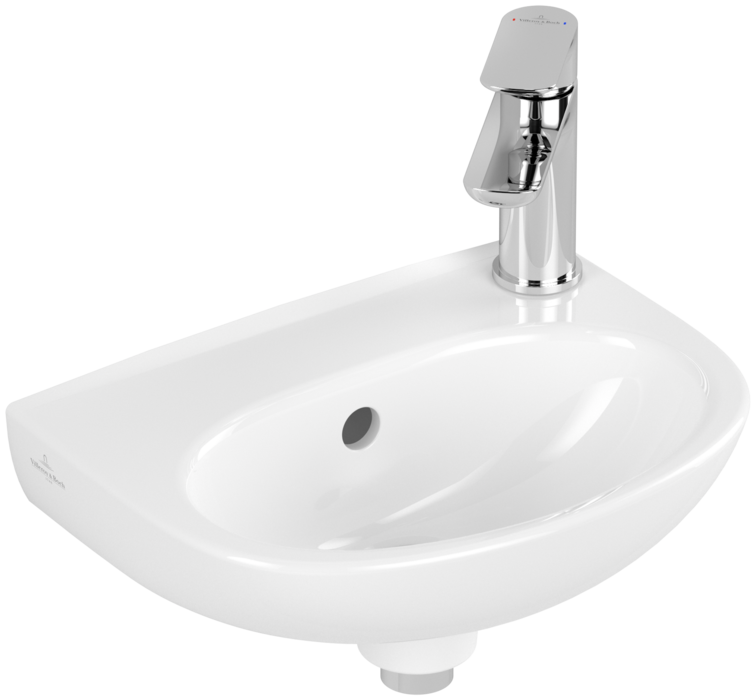 Villeroy &amp; Boch O.novo Handwashbasin  360 x 275 x 145 mm  White Alpin  with overflow