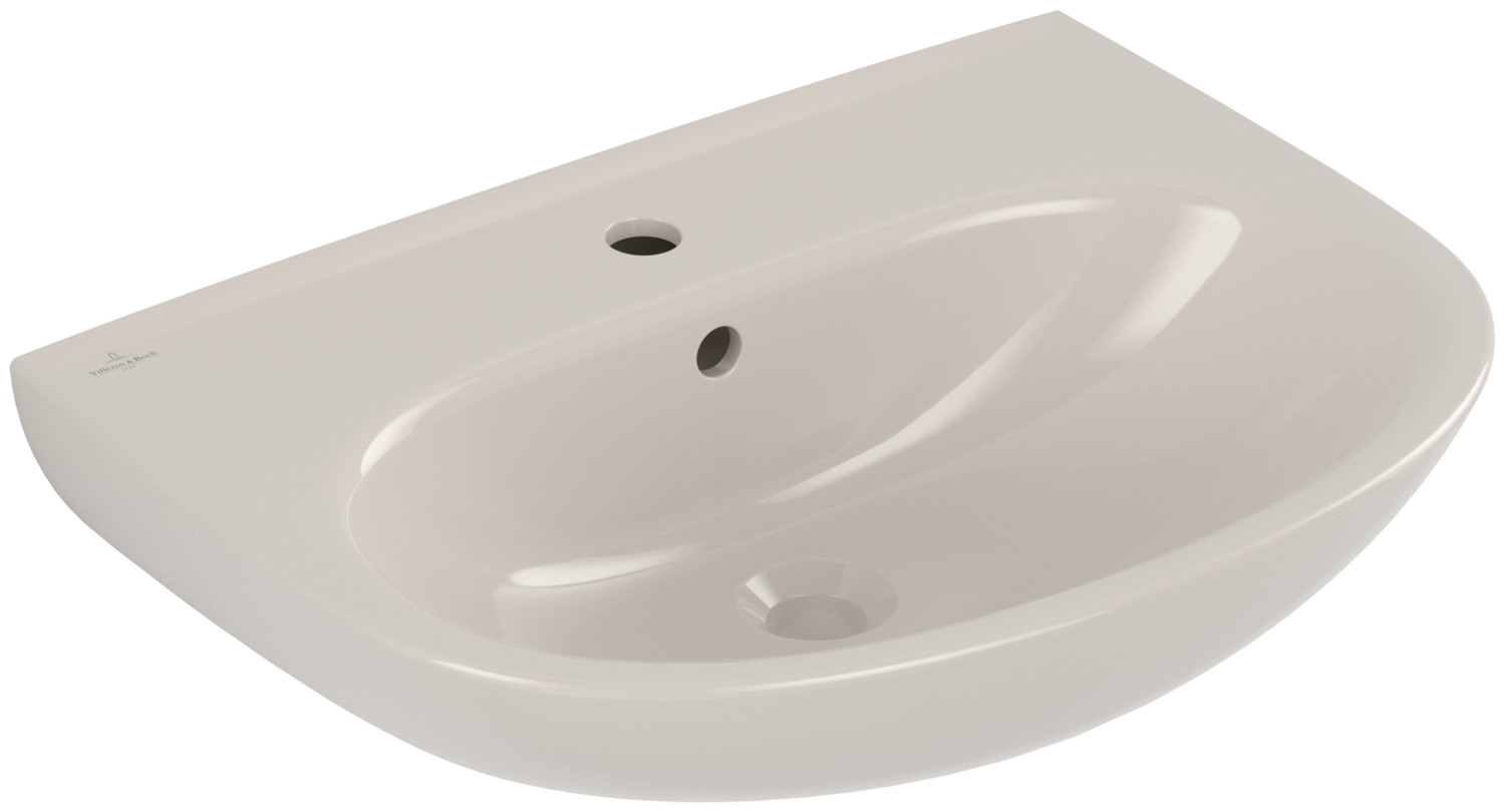Villeroy &amp; Boch O.novo Washbasins  600 x 460 x 180 mm  Pergamon CeramicPlus  with overflow