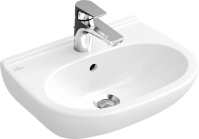 Villeroy &amp; Boch O.novo Washbasin Compact  550 x 370 x 195 mm  White Alpin CeramicPlus  with overflow