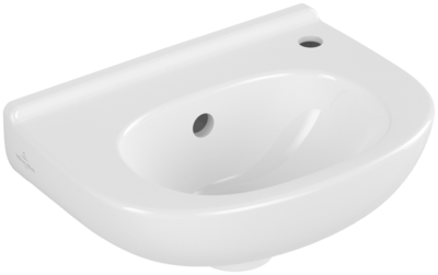 Villeroy &amp; Boch O.novo Handwashbasin Compact  360 x 270 x 160 mm  White Alpin  with overflow