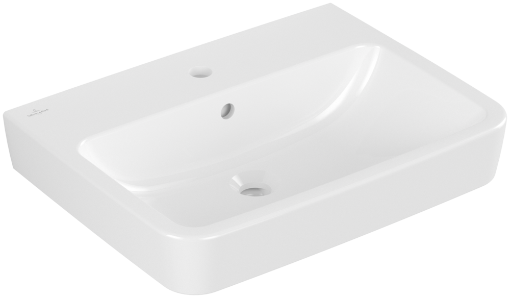 Villeroy &amp; Boch O.novo Washbasins  600 x 460 x 175 mm  White Alpin CeramicPlus  with overflow