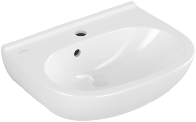 Villeroy &amp; Boch O.novo Handwashbasin Compact  500 x 400 x 180 mm  White Alpin  with overflow