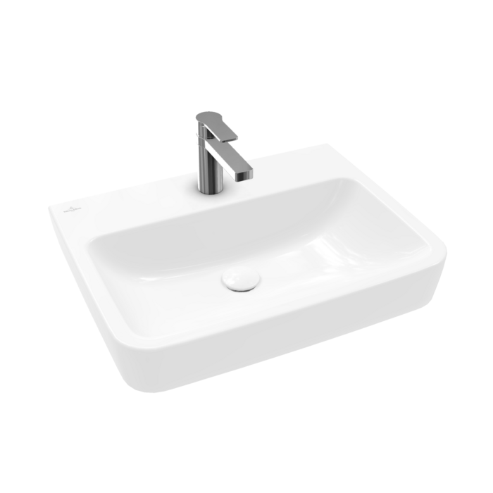 Villeroy &amp; Boch O.novo Washbasins  600 x 460 x 175 mm  White Alpin CeramicPlus  without overflow