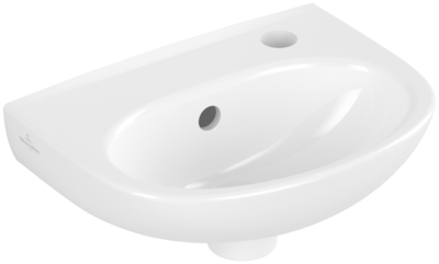 Villeroy &amp; Boch O.novo Handwashbasin  360 x 275 x 145 mm  White Alpin CeramicPlus  with overflow