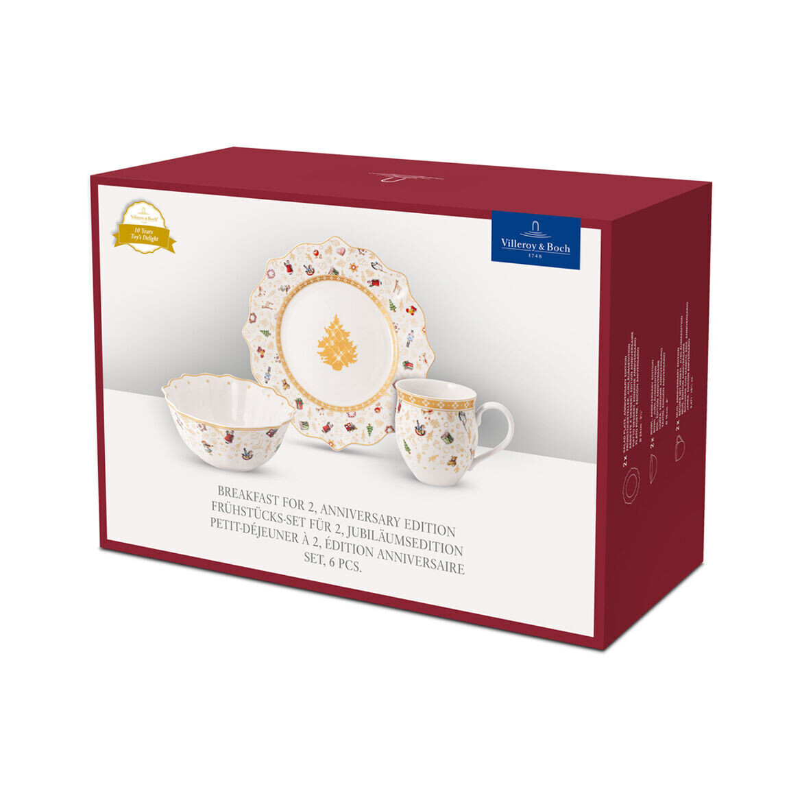 Villeroy &amp; Boch Toy&#39;s Delight breakfast set anniversary edition 6 pieces
