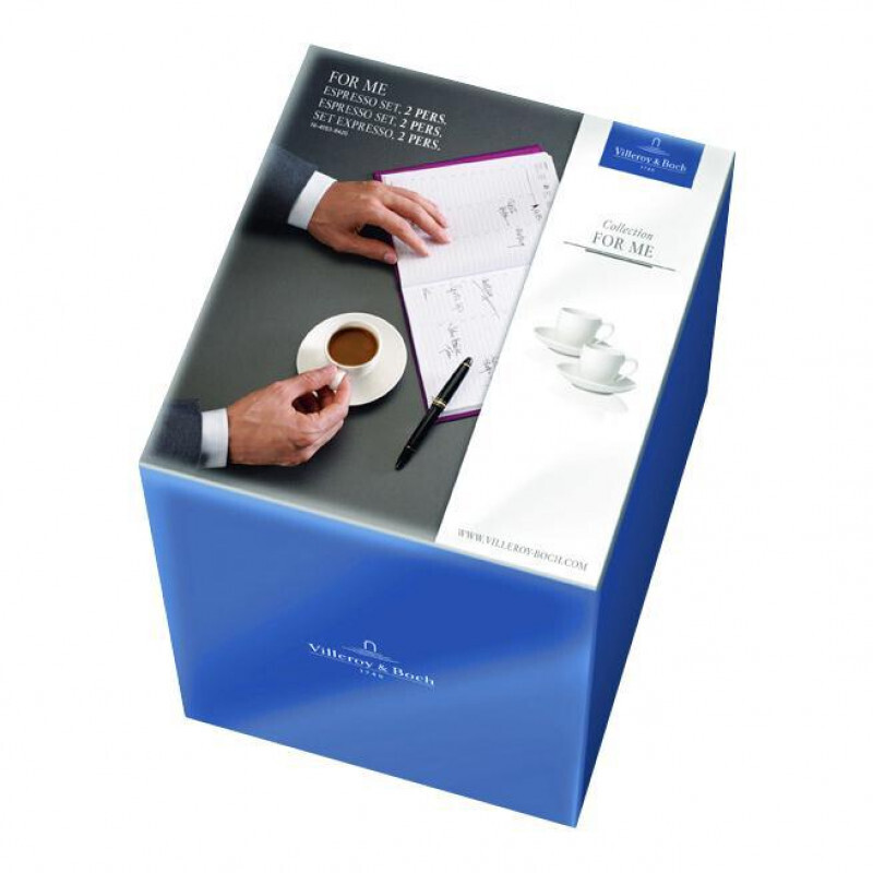 Villeroy &amp; Boch For Me White espresso set 2 persons 4 pieces