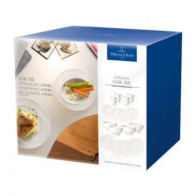 Villeroy &amp; Boch For Me White Starter Set 4 people 16 pieces