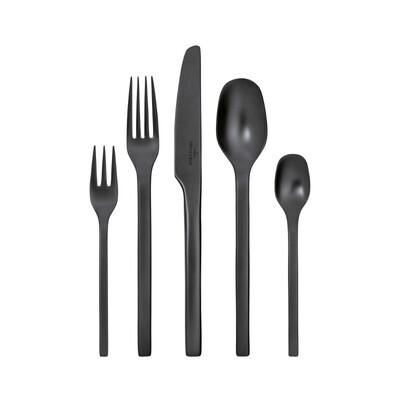 Villeroy &amp; Boch Manufacture Rock table cutlery  for 4 people  20 pieces  Black