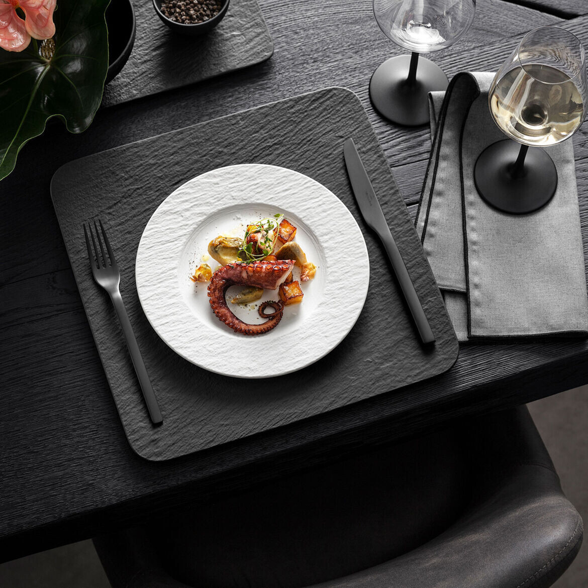 Villeroy &amp; Boch Manufacture Rock Blanc breakfast plate 22cm