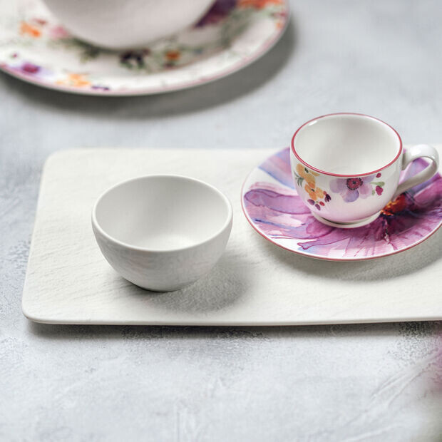 Villeroy &amp; Boch Manufacture Rock Blanc rectangular multifunctional plate  white  28 x 17 x 1 cm