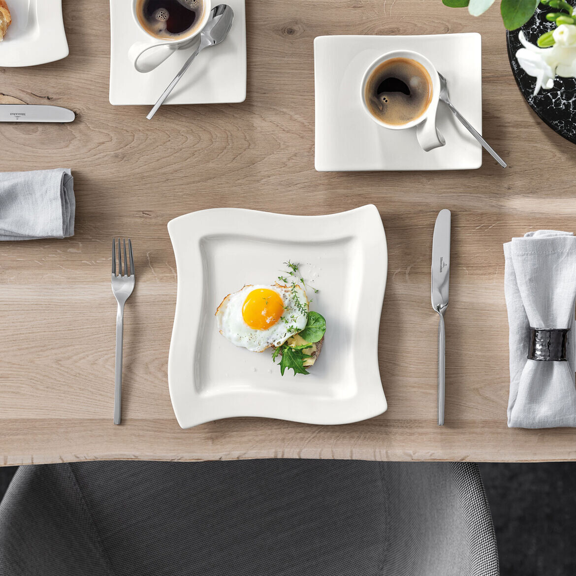 Villeroy &amp; Boch NewWave square breakfast plate 24x24cm