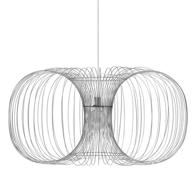 Normann Copenhagen Coil pendant  110 cm  stainless steel