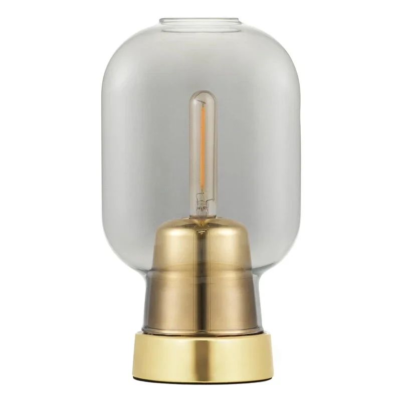 Normann Copenhagen Amp table lamp  smoke-brass