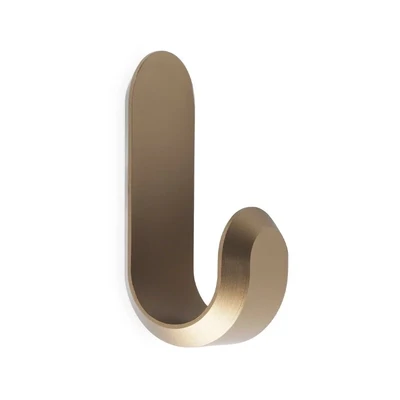 Normann Copenhagen Curve mini hook  2 pcs  matt gold