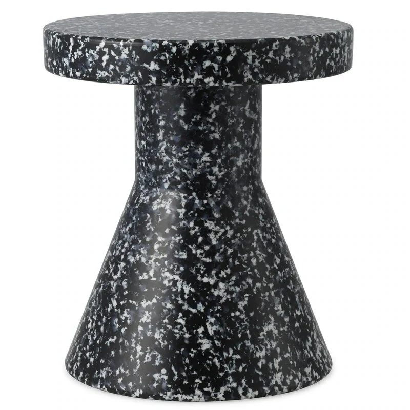 Normann Copenhagen Bit stool  cone  black-white