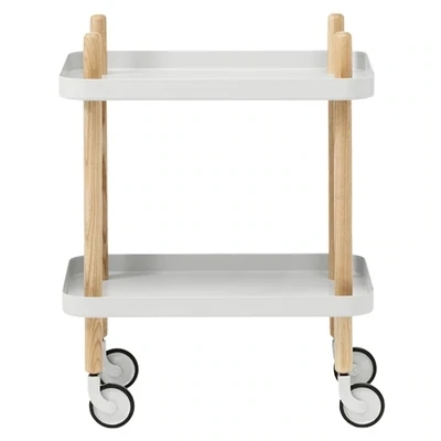 Normann Copenhagen Block table trolley  light grey