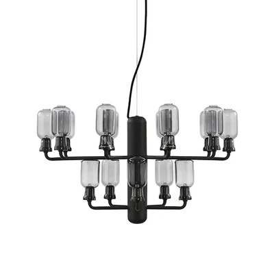Normann Copenhagen Amp chandelier  small  smoke-black