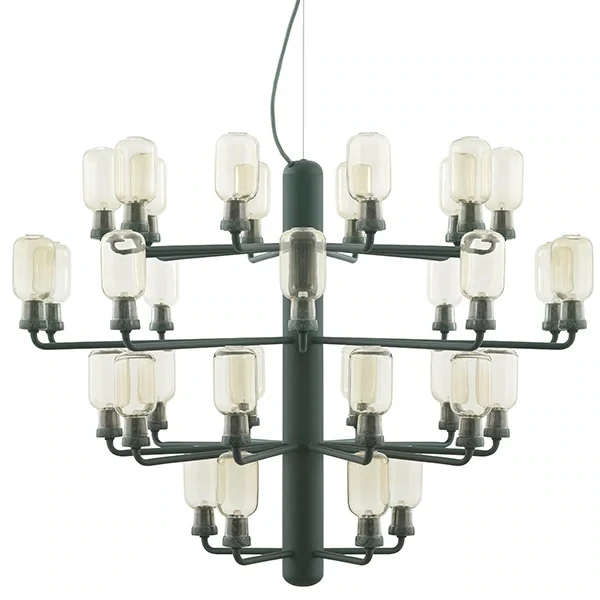 Normann Copenhagen Amp chandelier  large  gold-green