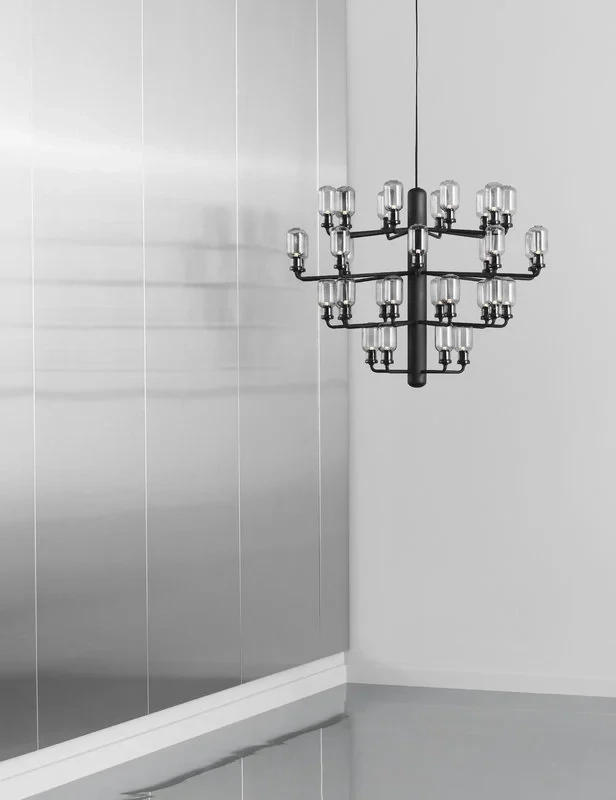 Normann Copenhagen Amp chandelier  large  smoke-black