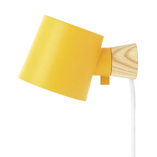 Normann Copenhagen Rise wall lamp  yellow