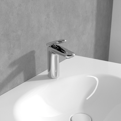 Villeroy &amp; Boch Antao Single-lever basin mixer with push-open waste  Chrome
