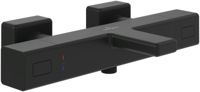 Villeroy &amp; Boch Universal Taps &amp; Fittings Bath thermostat for Bathtub Angular  Matt Black