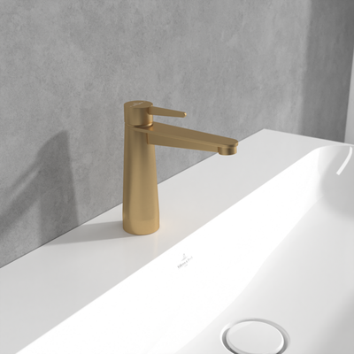Villeroy &amp; Boch Conum Single-lever basin mixer without waste  Brushed Gold