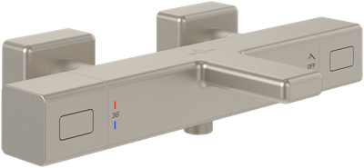 Villeroy &amp; Boch Universal Taps &amp; Fittings Bath thermostat for Bathtub Angular  Brushed Nickel Matt