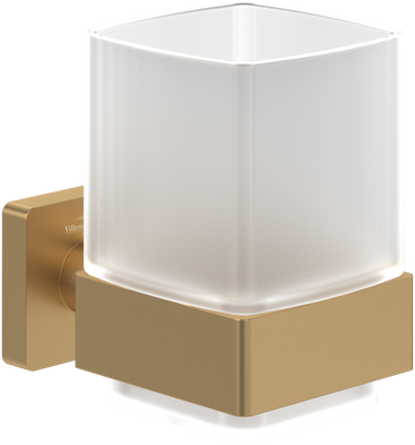 Villeroy &amp; Boch Elements - Striking Tumbler holder  99 x 123 x 100 mm  Brushed Gold