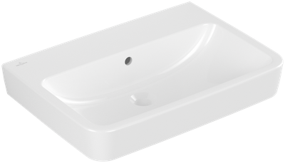 Villeroy &amp; Boch O.novo Washbasins  650 x 460 x 175 mm  White Alpin  with overflow  Ground underside…