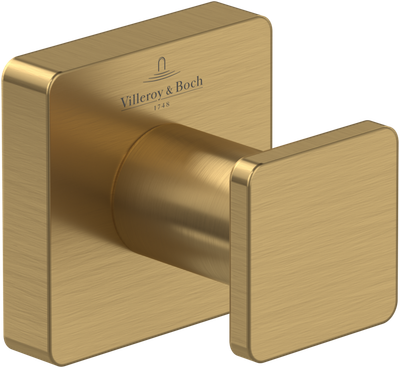 Villeroy &amp; Boch Elements - Striking Towel hook  45 x 44 x 45 mm  Brushed Gold