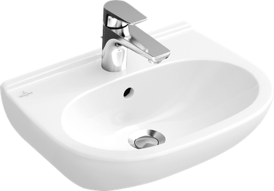 Villeroy &amp; Boch O.novo Washbasin Compact  550 x 370 x 195 mm  White Alpin CeramicPlus  with overflow