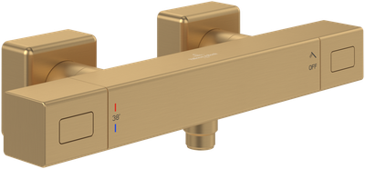 Villeroy &amp; Boch Universal Taps &amp; Fittings Shower thermostat for Shower Angular  Brushed Gold