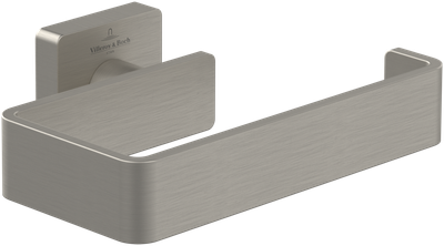 Villeroy &amp; Boch Elements - Striking Toilet roll holder without cover  135 x 93 x 45 mm  Brushed Nic…