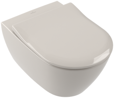 Villeroy &amp; Boch Subway 2.0 Washdown toilet  rimless  wall-mounted  Pergamon CeramicPlus (5614R0R3)