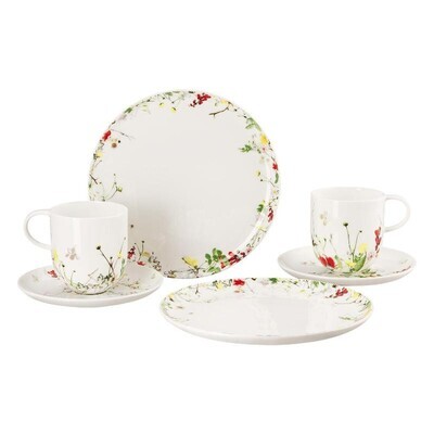 Rosenthal Brillance Fleurs Sauvages Breakfast Set for 2 Persons 6 pieces