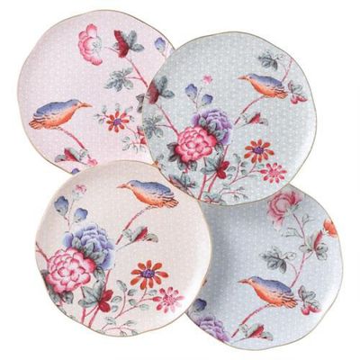 Wedgwood Harlequin Collection Cuckoo Dessert Plate Set of 4 pieces 21 cm