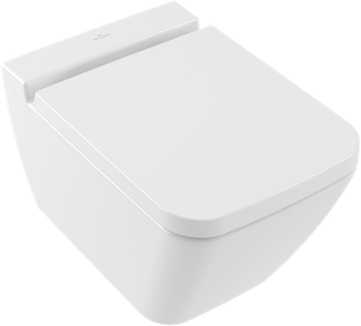 Villeroy &amp; Boch Finion Washdown toilet  rimless  wall-mounted  White Alpin CeramicPlus (4664R0R1)