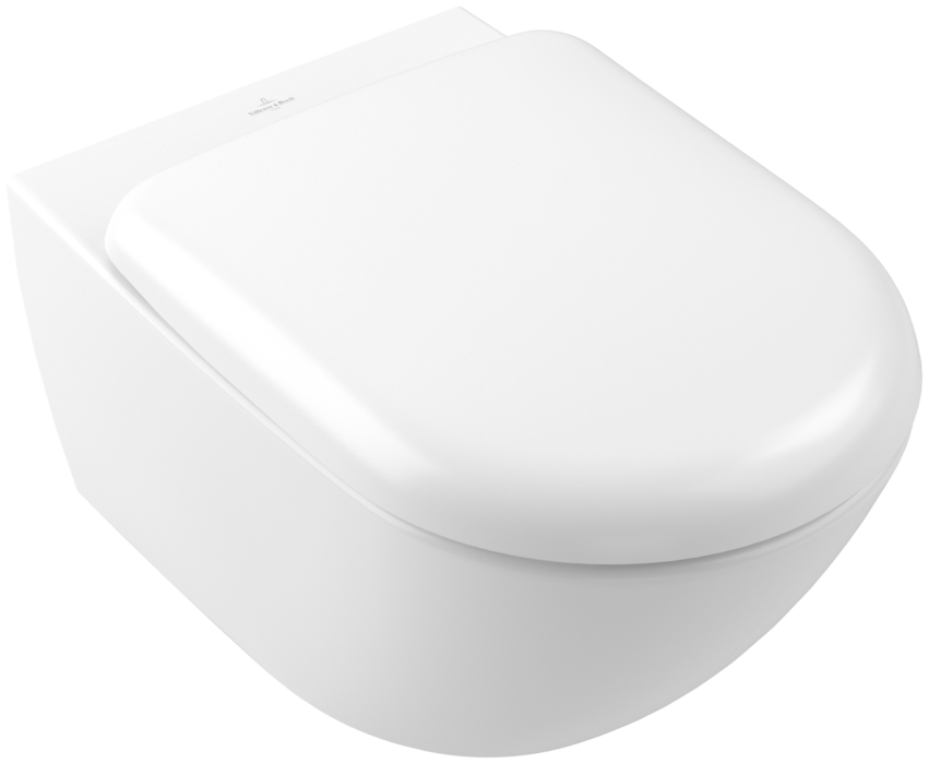 Villeroy &amp; Boch Antao Washdown toilet  rimless  wall-mounted  with TwistFlush  Stone White CeramicP…