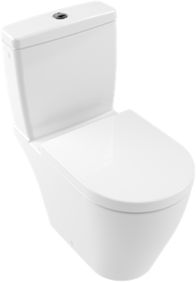Villeroy &amp; Boch Avento Washdown toilet for close-coupled WC-suite  rimless  floor-standing  White A…